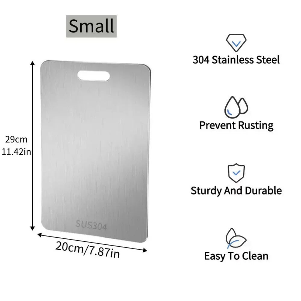 Titanium cutting board, kitchen cutting board, double-sided food-grade titanium cutting board, used for cutting meat, fruits and