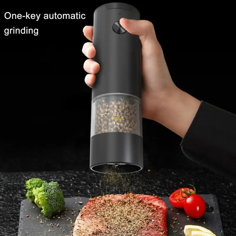 Traditional Peppers Grinder Electric Sea Salt Black Peppers Mill Practical Tool