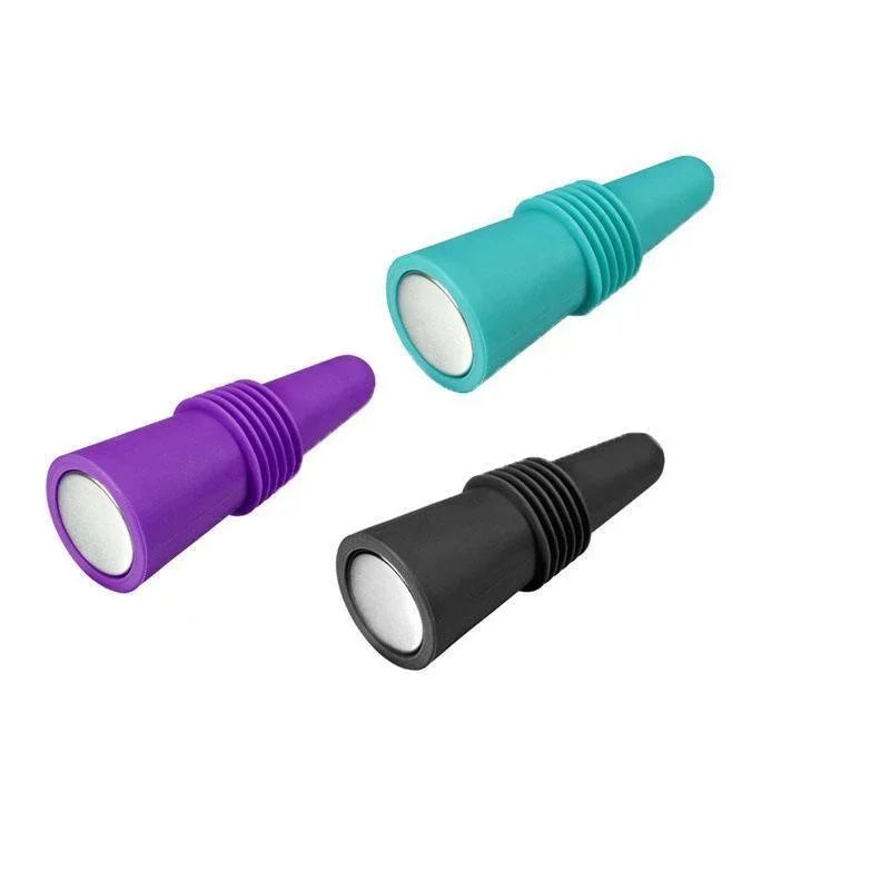 1PC Silicone Wine and Beverage Bottle Cap Set Leak Proof Champagne Bottles Sealer Stoppers Wine Cork Saver Stopper Reusable