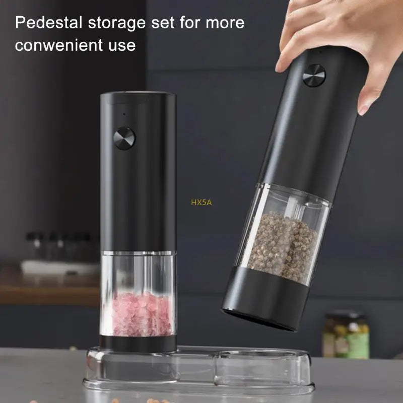 Traditional Peppers Grinder Electric Sea Salt Black Peppers Mill Practical Tool
