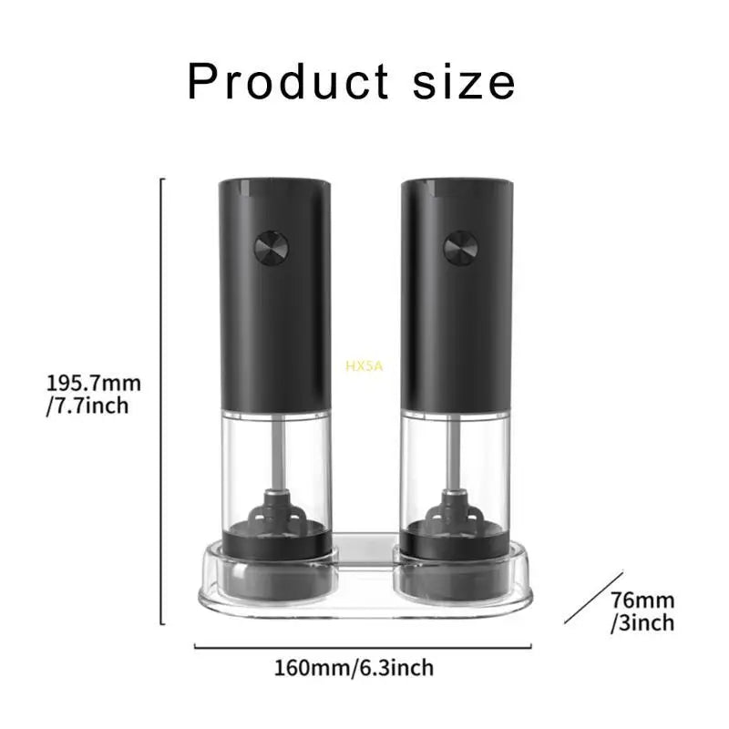 Traditional Peppers Grinder Electric Sea Salt Black Peppers Mill Practical Tool