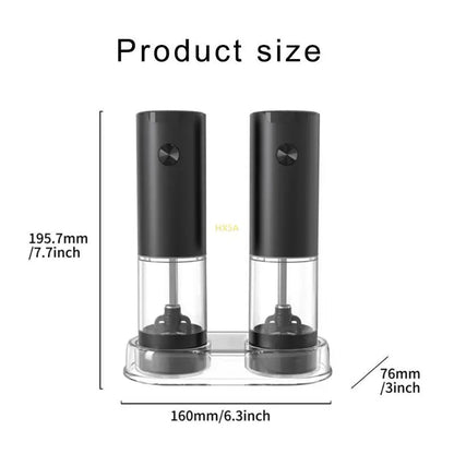 Traditional Peppers Grinder Electric Sea Salt Black Peppers Mill Practical Tool