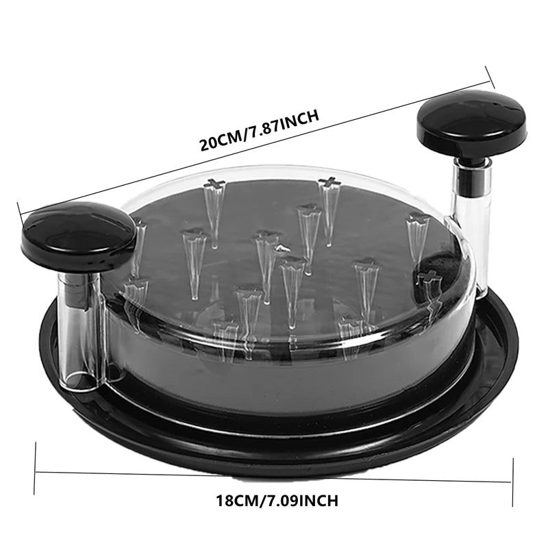 Large Chicken Breast Shredder Tool Visible Lid Meat Grinder For Chopping Chicken Beef  Cabbage Vegetables Rotating Kitchen Tool