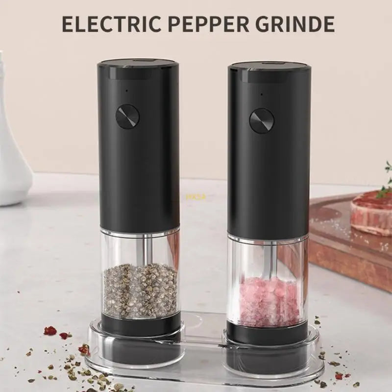 Traditional Peppers Grinder Electric Sea Salt Black Peppers Mill Practical Tool