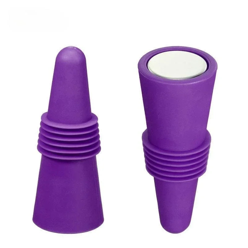 1PC Silicone Wine and Beverage Bottle Cap Set Leak Proof Champagne Bottles Sealer Stoppers Wine Cork Saver Stopper Reusable